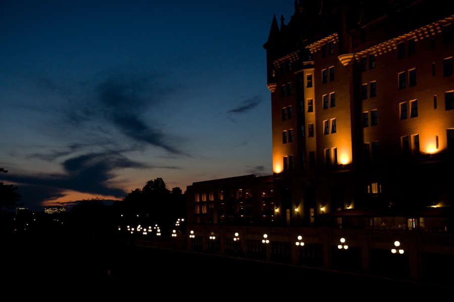 Sunset at the Chateau Laurier